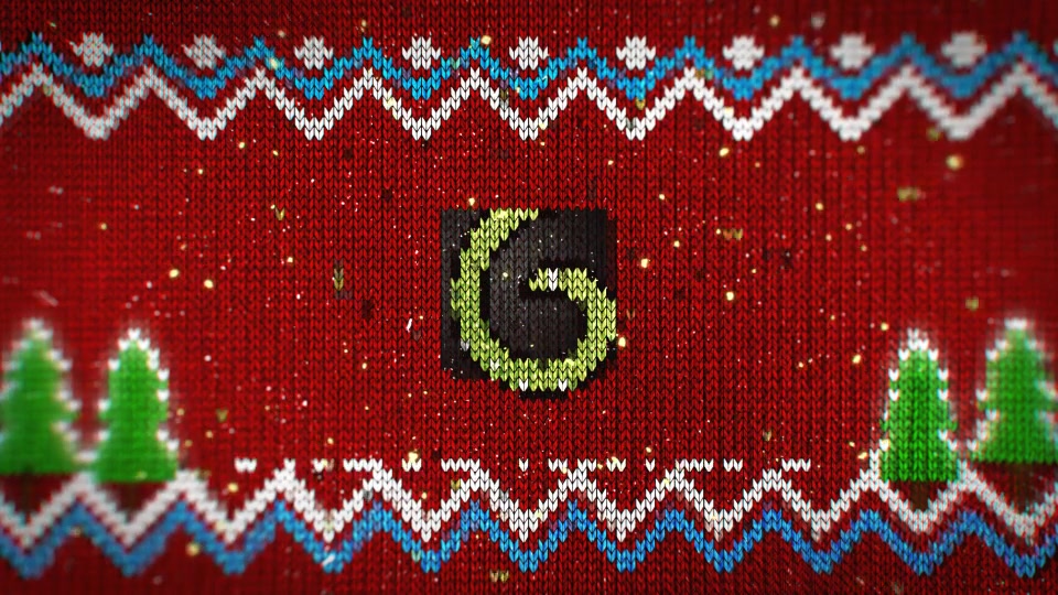 Knitted Christmas Sweater Logo Reveal - Download Videohive 19078304