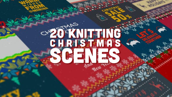 Knitting Christmas Scenes - Videohive Download 25115750