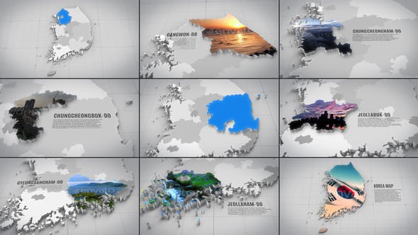 Korea Map - Download Videohive 22777962