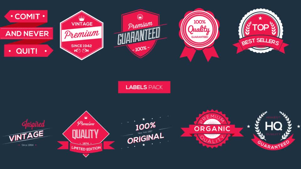 Labels Pack - Download Videohive 5562503