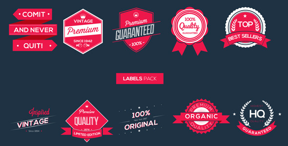 Labels Pack - Download Videohive 5562503