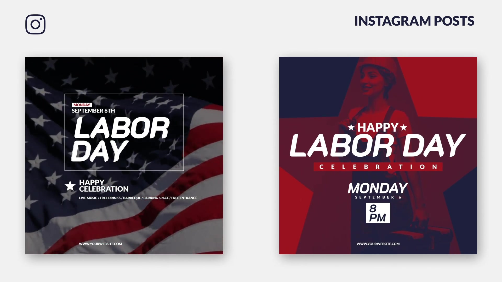 Labor Day Instagram Posts & Stories B103 Videohive 33307706 After Effects Image 5