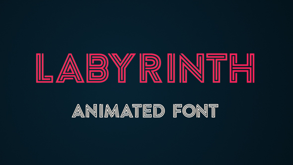 Labyrinth Animated Font - Download Videohive 18527773