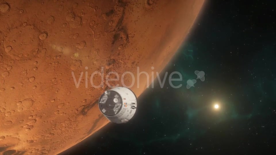 Lander Approaching Mars - Download Videohive 16354671