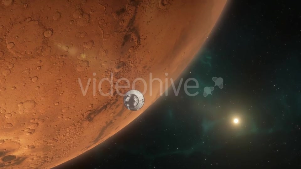Lander Approaching Mars - Download Videohive 16354671