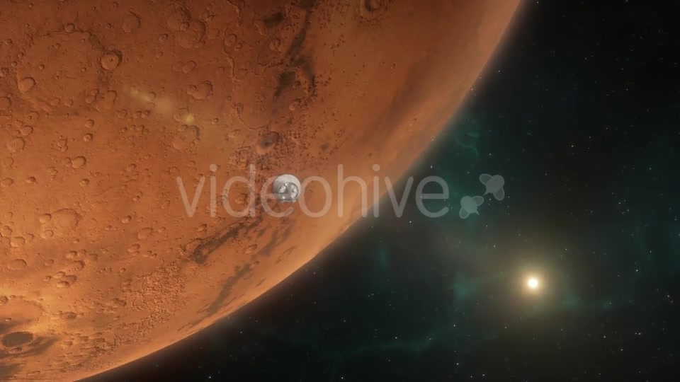 Lander Approaching Mars - Download Videohive 16354671