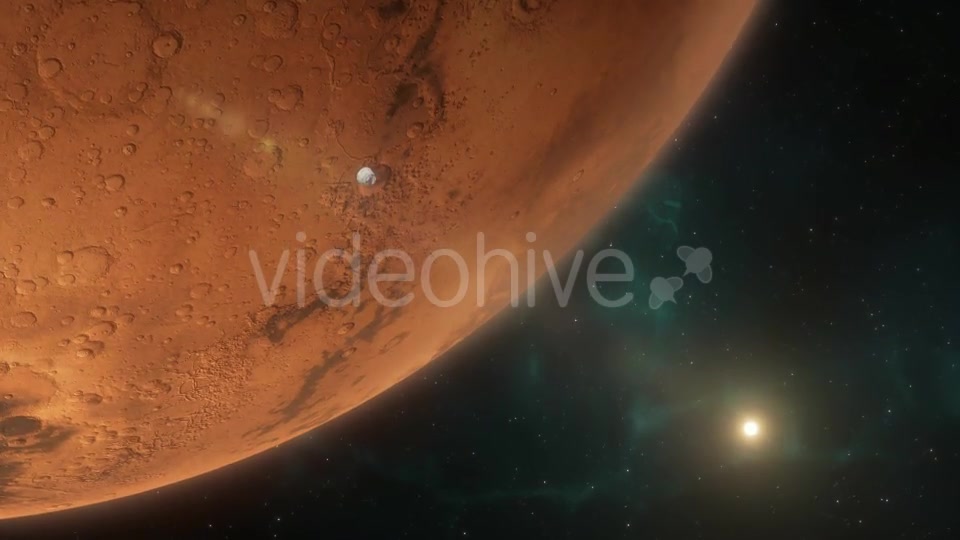 Lander Approaching Mars - Download Videohive 16354671