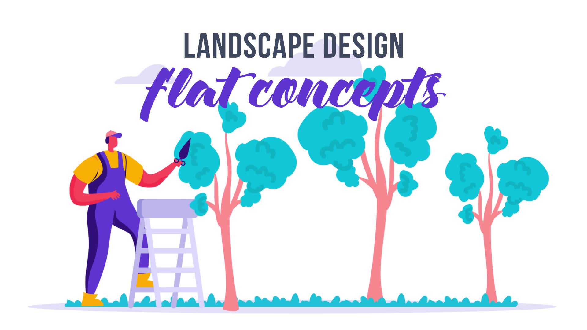 Landscape design Flat Concept Videohive 33619925 After Effects Image 2