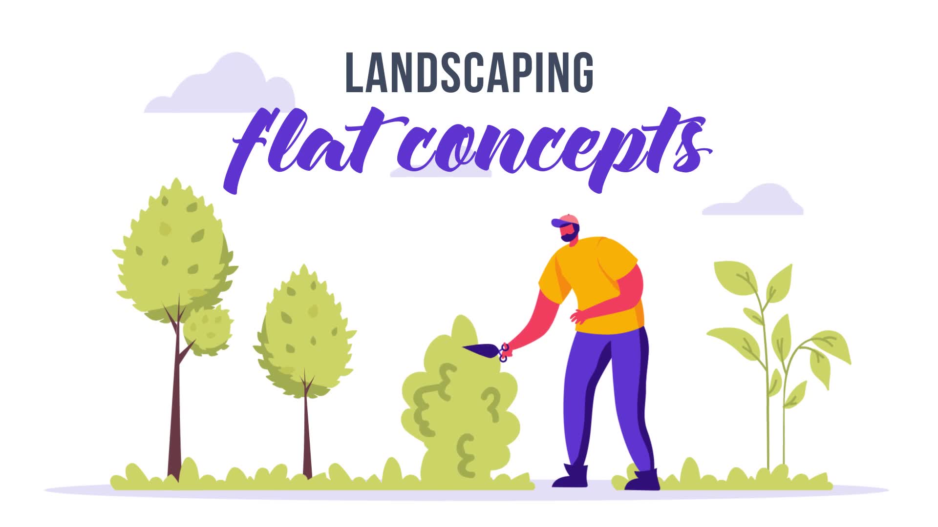 Landscaping Flat Concept Videohive 33619927 After Effects Image 2