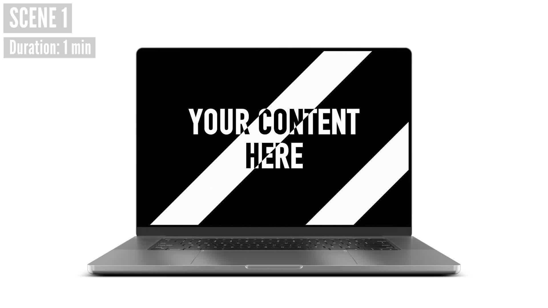 Laptop Screen Mockup Collection 15 Animated Scenes AE Template Videohive 51277675 After Effects Image 1