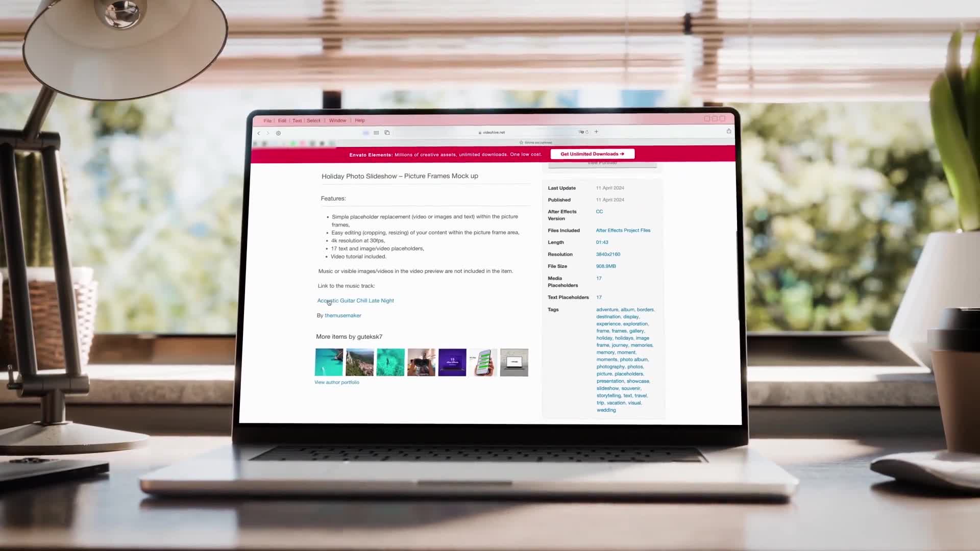 Laptop Screen Modular Mockup – 5 Animated Scenes with Drag & Drop | After Effects Videohive 51915984 After Effects Image 2
