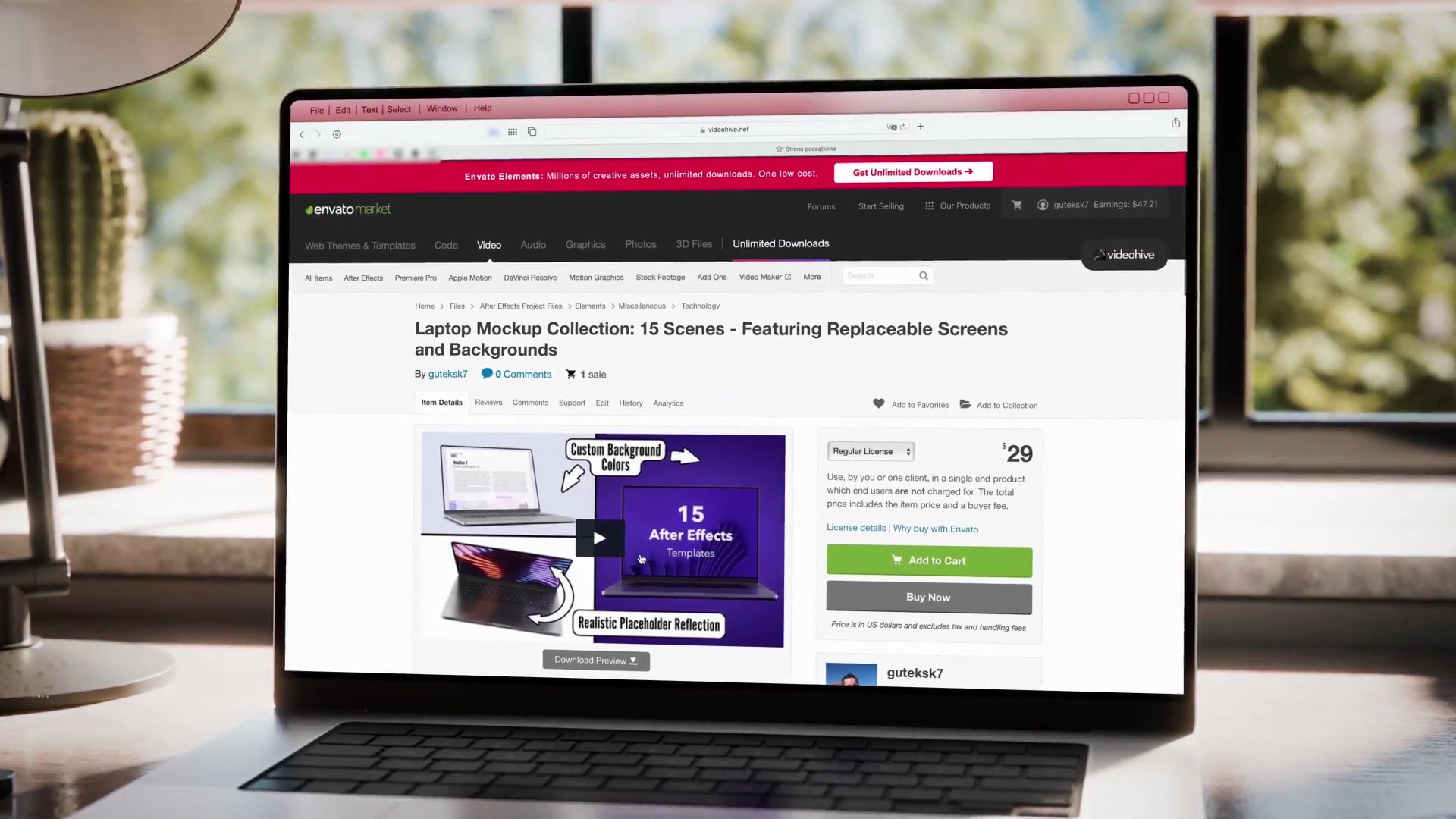 Laptop Screen Modular Mockup – 5 Animated Scenes with Drag & Drop | After Effects Videohive 51915984 After Effects Image 5