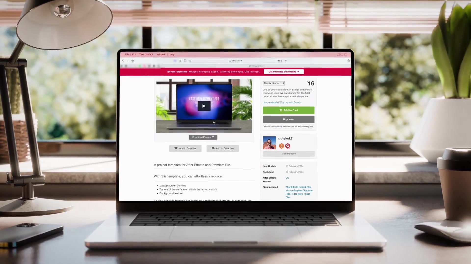 Laptop Screen Modular Mockup – 5 Animated Scenes with Drag & Drop | After Effects Videohive 51915984 After Effects Image 8