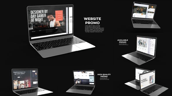 Laptop Website Promo - Videohive 36009462 Download