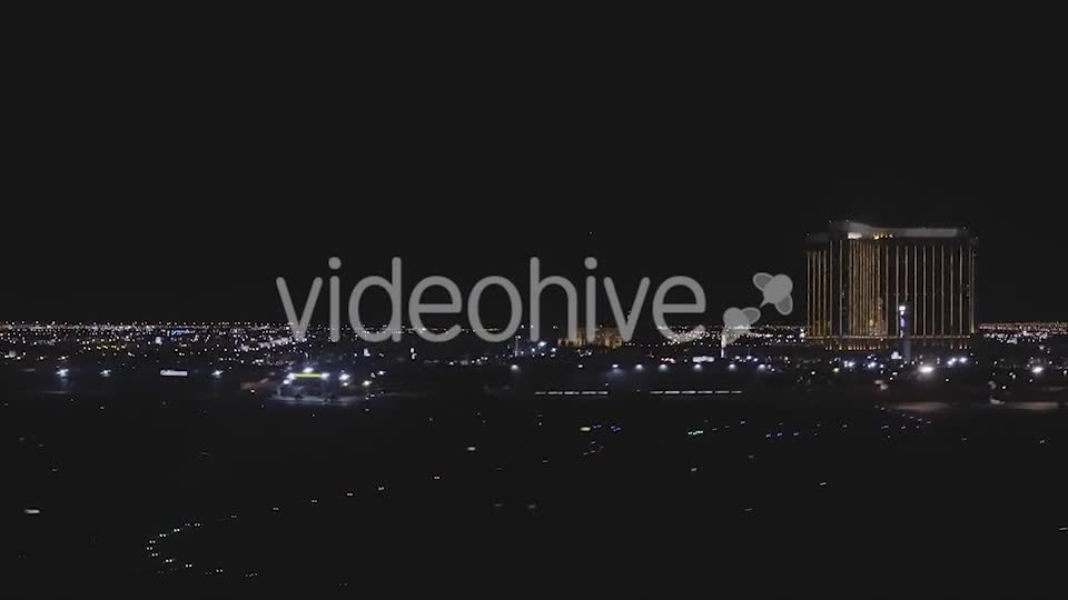 Las Vegas Night Flight  Videohive 14774841 Stock Footage Image 1
