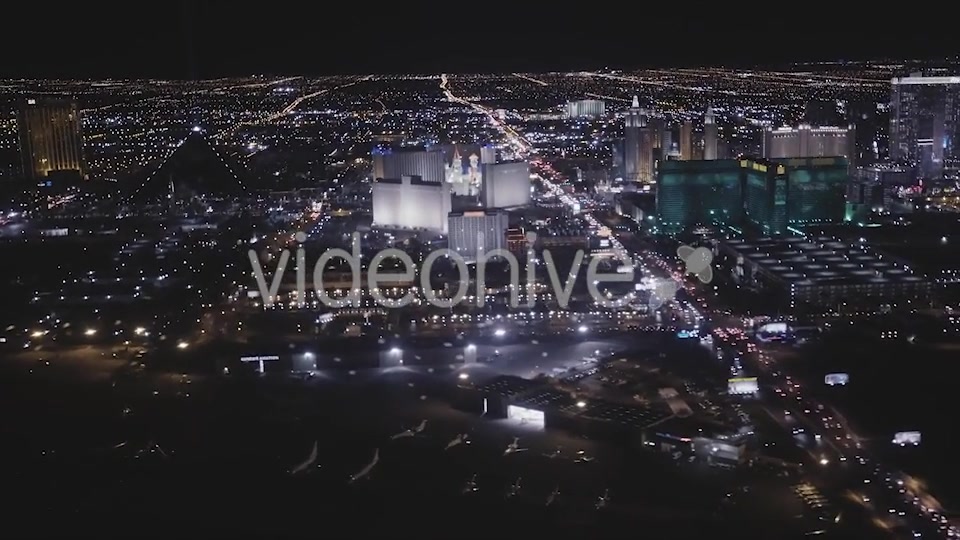 Las Vegas Night Flight  Videohive 14774841 Stock Footage Image 3