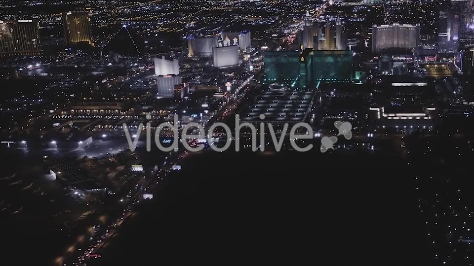 Las Vegas Night Flight  Videohive 14774841 Stock Footage Image 4