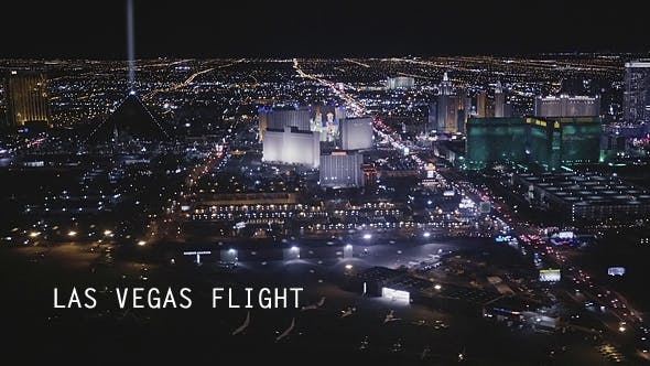 Las Vegas Night Flight  - Videohive Download 14774841