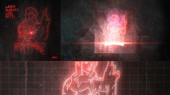 Laser Marker 4K Logo Reveal - Videohive 35082719 Download