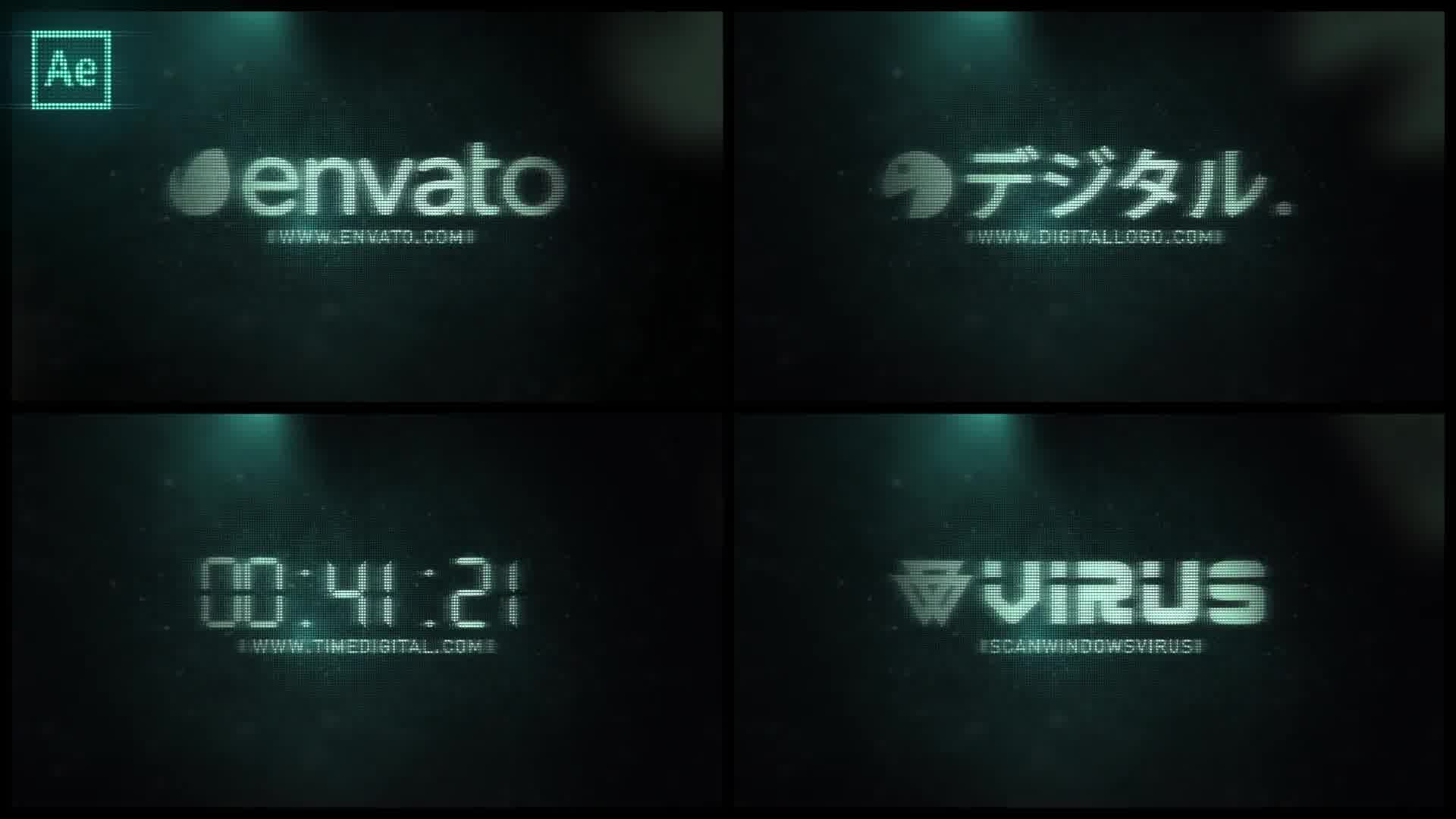 Lcd Digital logo Reveal Videohive 37587303 After Effects Image 10