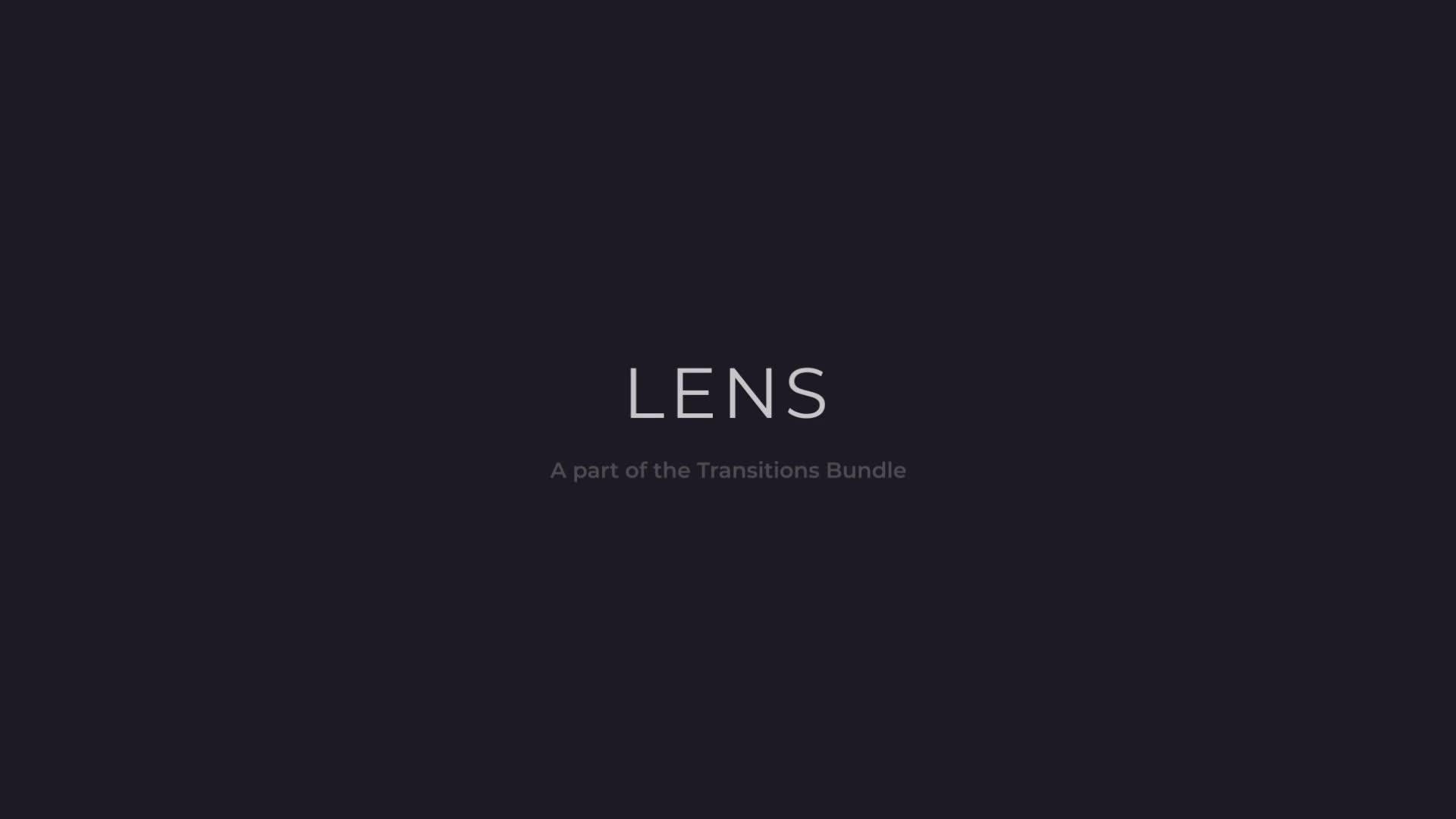 Lens Transitions Videohive 37576081 After Effects Image 1