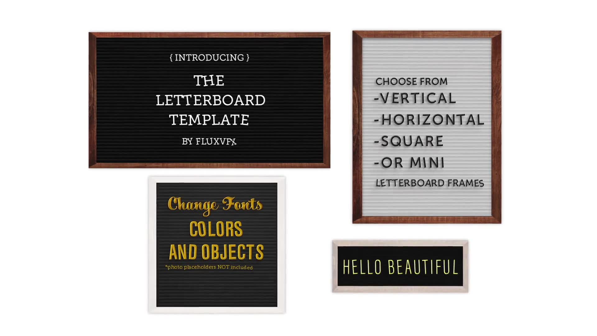 Letter Board Flat Lay Kit Videohive 22993376 After Effects Image 11
