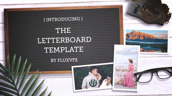 Letter Board Flat Lay Kit - 22993376 Videohive Download