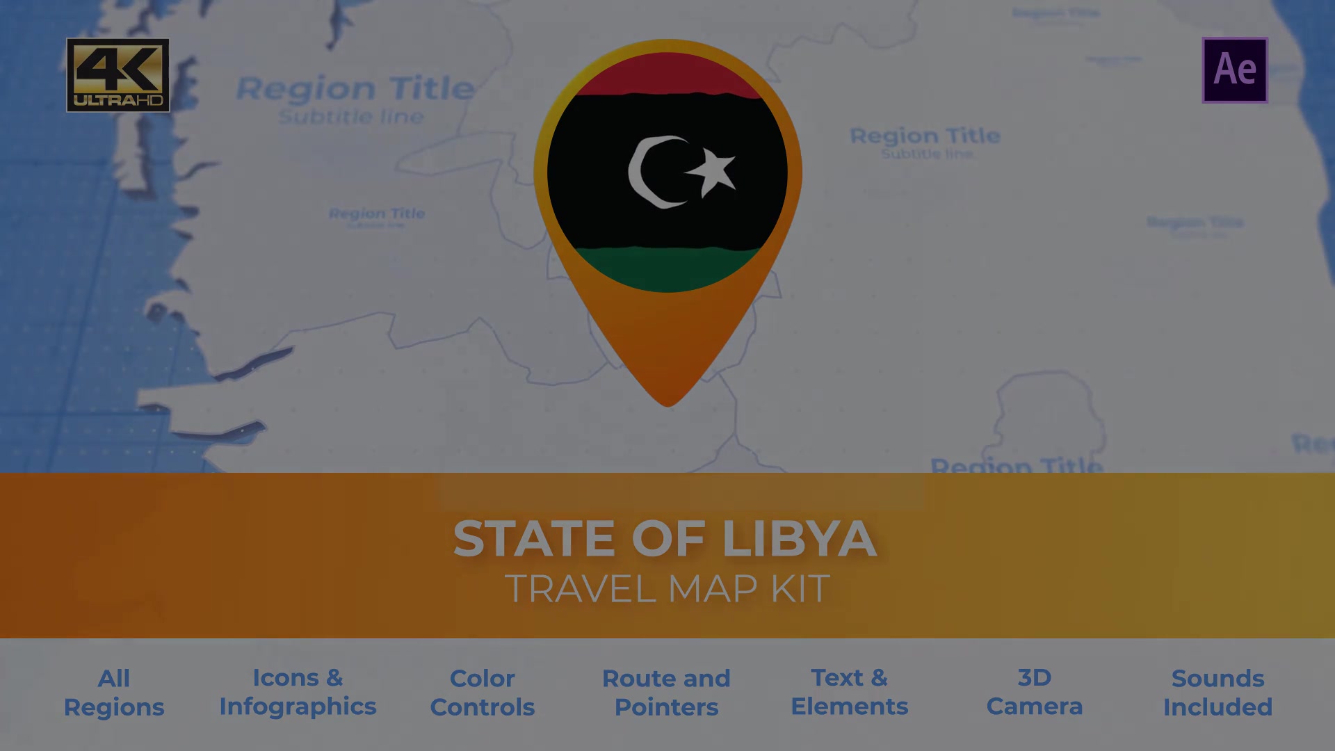 Libya Map State of Libya Travel Map Videohive 30442306 After Effects Image 13