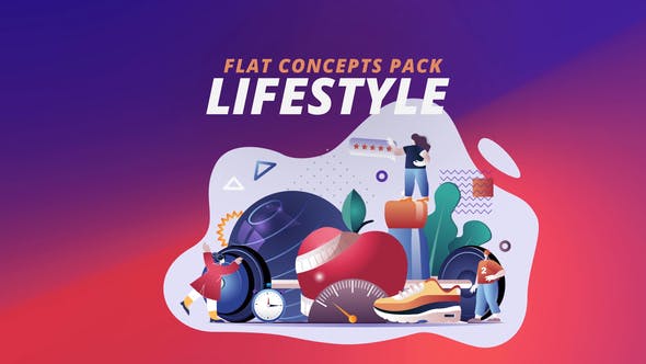 Lifestyle Flat Concept - Videohive Download 30816727