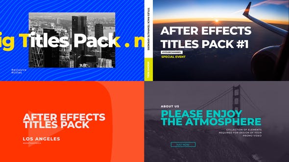 Lifestyle Titles Pack - Download 24002316 Videohive