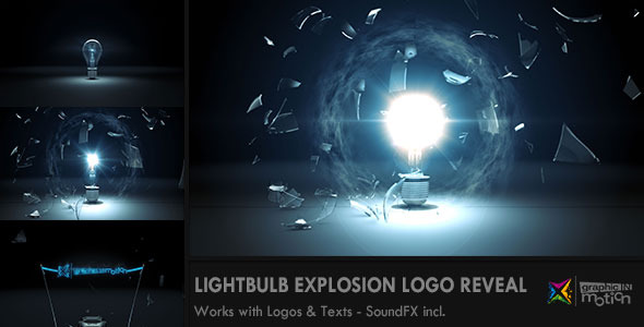 Light Bulb Explosion Logo Reveal - Download Videohive 8729240