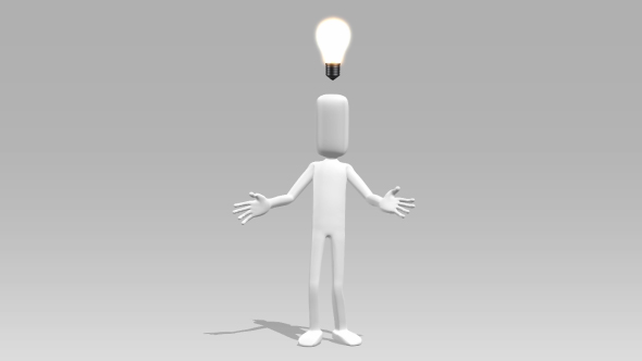 Light Bulb Man and Idea - Download Videohive 19517246