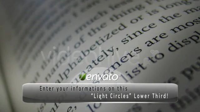Light Circles LOWER THIRD Videohive 125593 Motion Graphics Image 3