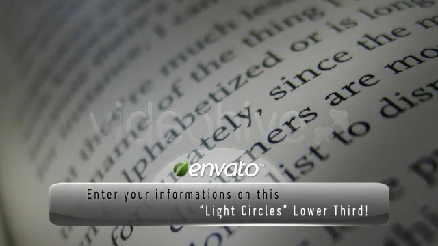 Light Circles LOWER THIRD Videohive 125593 Motion Graphics Image 4