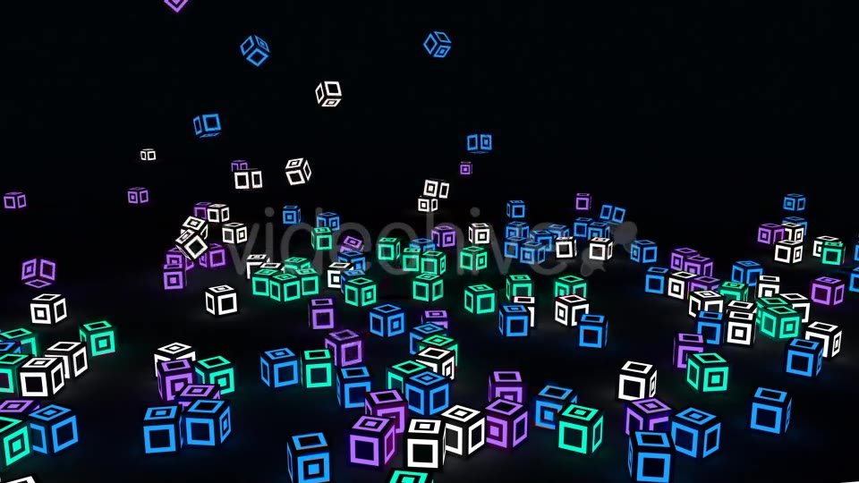 Light Cubes Fall - Download Videohive 11695094