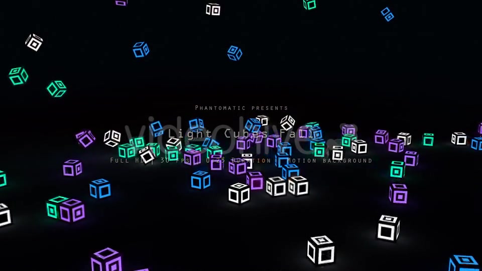 Light Cubes Fall - Download Videohive 11695094