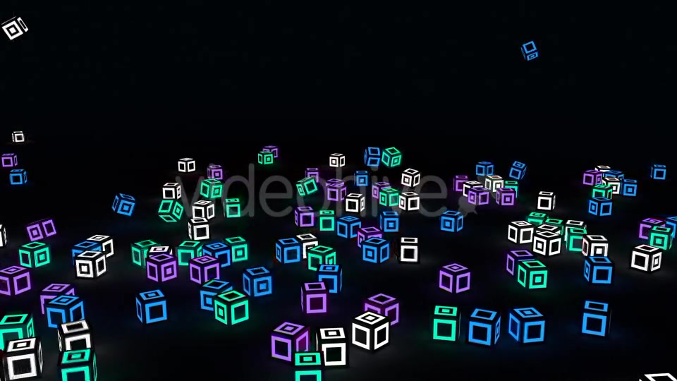 Light Cubes Fall - Download Videohive 11695094