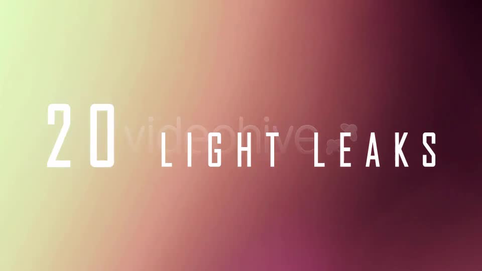 Light Leaks 4 - Download Videohive 6203514