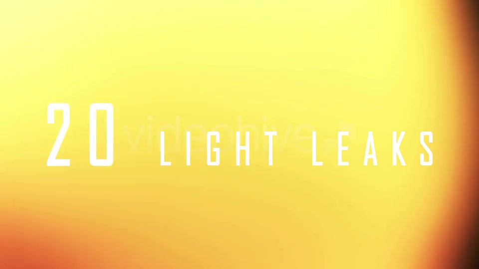 Light Leaks 4 - Download Videohive 6203514