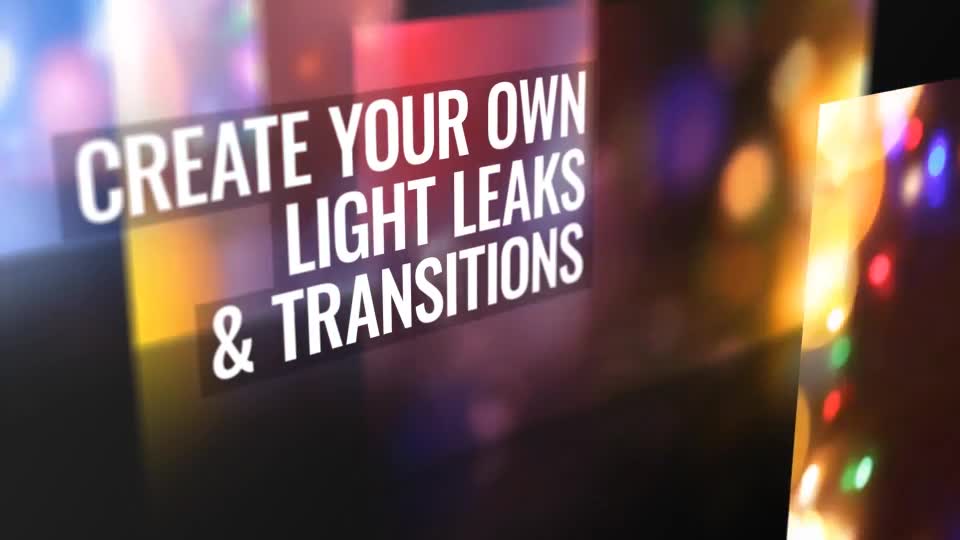Light Leaks and Transitions Constructor Videohive 20695302 After Effects Image 2