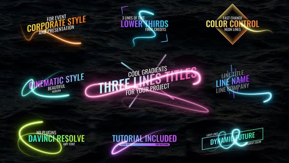 Light Lines Titles - Download 33947920 Videohive
