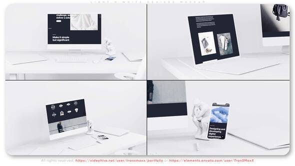 Light N White Devices Mockup - Download Videohive 37471138