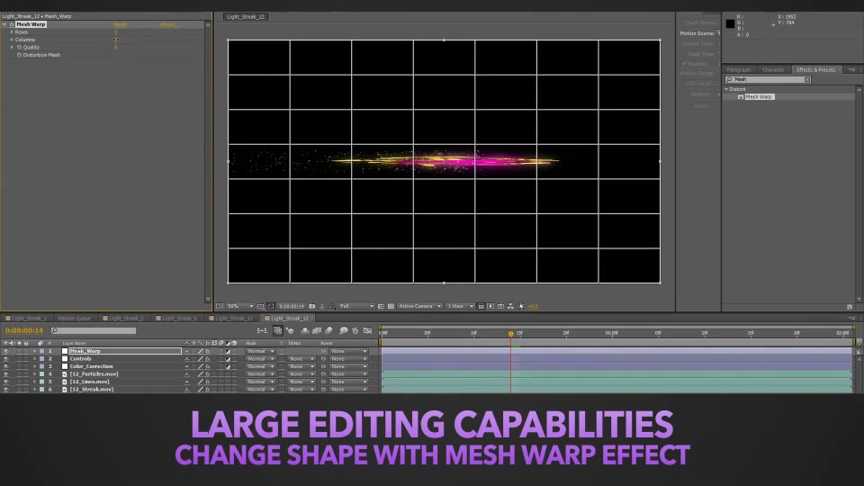 after effects light streaks download