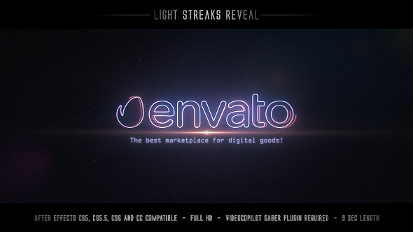 Light Streaks Reveal - Download Videohive 19453526