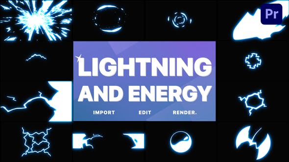 Lightning and Energy Elements | Premiere Pro MOGRT - Download 33225163 Videohive