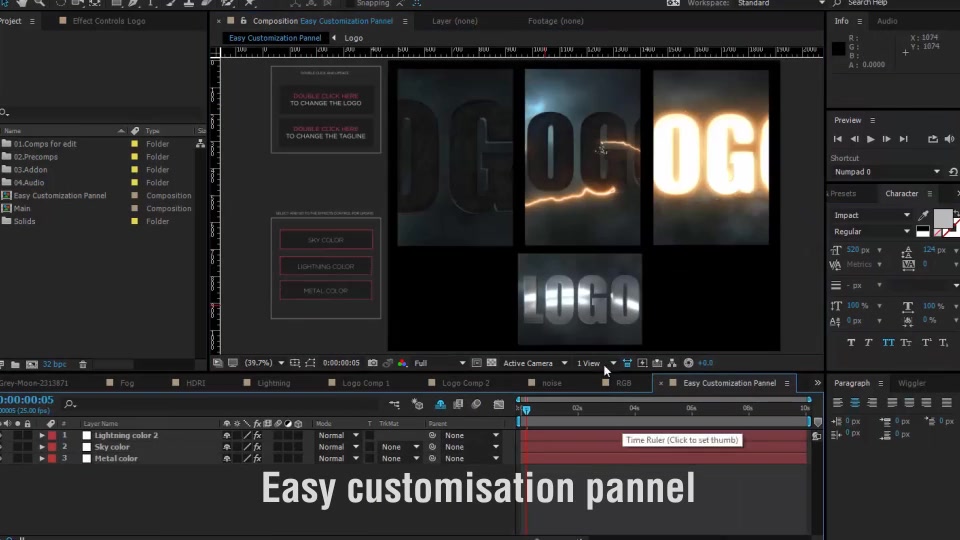 Lightning Logo Reveal Videohive 21374821 After Effects Image 6