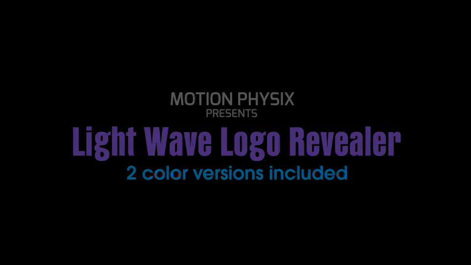 Lightwave Logo Revealer Videohive 8979048 After Effects Image 2
