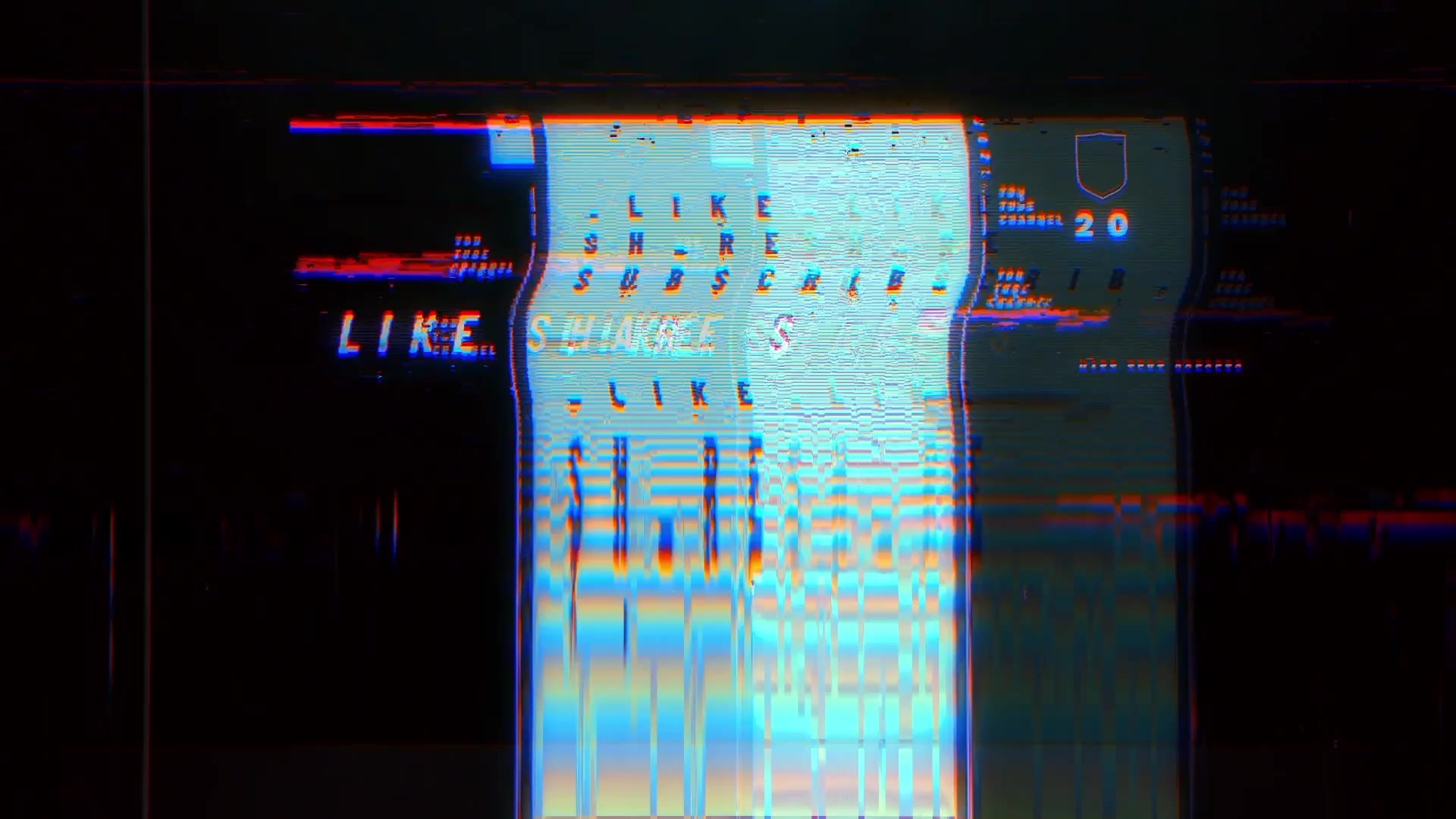 Like Share Subscribe Glitch Intro Opener Videohive 32774087 After Effects Image 5