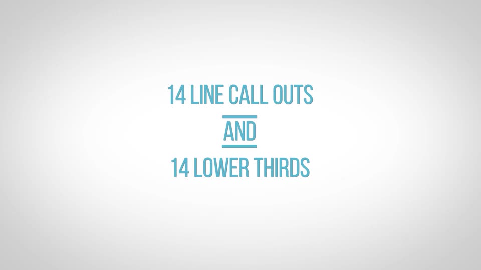 Line Call Outs and Lower Thirds - Download Videohive 11112649