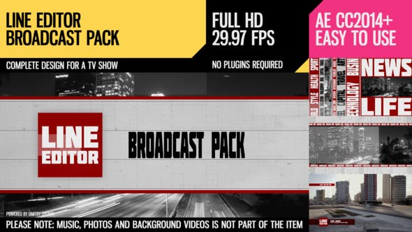 Line Editor (Broadcast Pack) - 2894280 Videohive Download